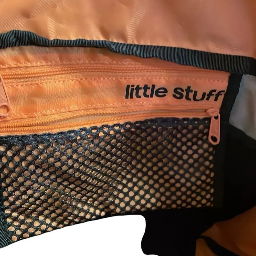 Adidas Blue & Orange Duffle Bag. Has separate inside & outside pockets 19x11x10